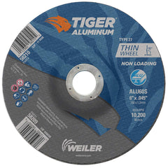 Weiler 58209 6 x .045 Tiger Aluminum Type 27 Cut Off Wheel ALU60S 7/8 A.H (Pack of 25)