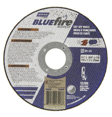 Norton 66252843208 Blue Fire Plus Right Cut Right Angle Grinder Reinforced Abrasive Flat Cut-Off Wheel Zirconia Alumina 7/8 Arbor 4-1/2 Diameter x 0.045 Thickness Pack of 25