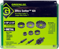 Greenlee 930 Hole Cutter Kit Corded Electric 9Pc Small