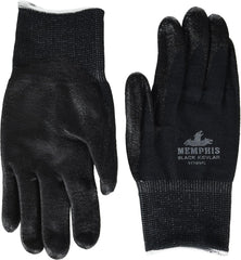 MCR Safety 9178NFL Kevlar Gloves Nitrile Foam Black Large