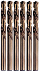 IRWIN 30512ZR 3/16-Inch Cobalt Alloy Steel 135-Degree Left Handed Mechanics Length Pack of 6