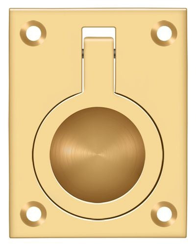 DELTANA Deltana FRP25CR003 Flush Ring Pull Lifetime Brass
