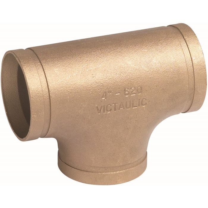 Victaulic F080620C0C Tube Tee, 8 In, Grooved, Wrot Copper