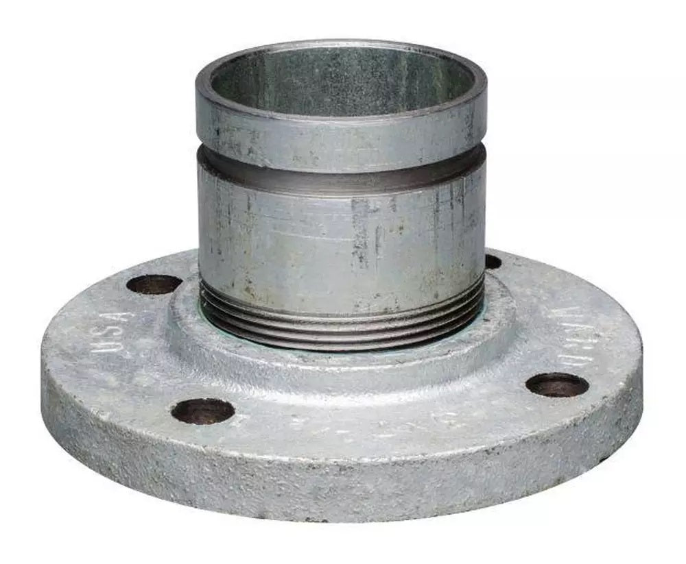 Victaulic FB43045PRF Style 45 1-1/2 x 4 in Flanged x Grooved 150# Straight Painted Ductile Iron Nipple