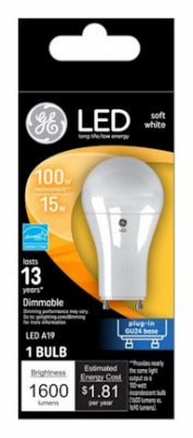 GE G E Lighting 93102867 Led A21 Bulb 15W GU24 Dimmable