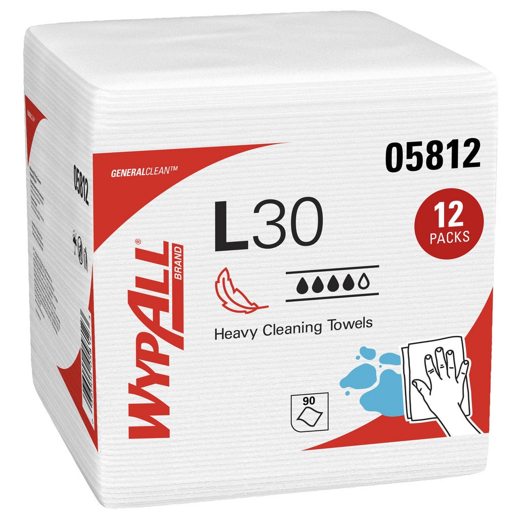 KIMBERLY-CLARK Wypall 05812 Drc Cleaning Towels 90 Sheets 12 Packs