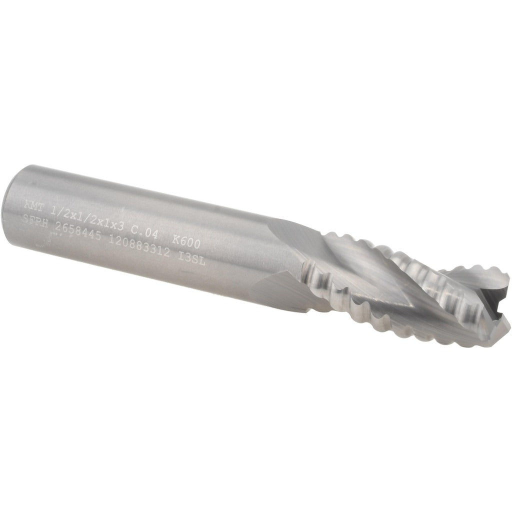 KENNAMETAL Kennametal 2658445 Roughing End Mill 1/2 in 3 Flute Carbide