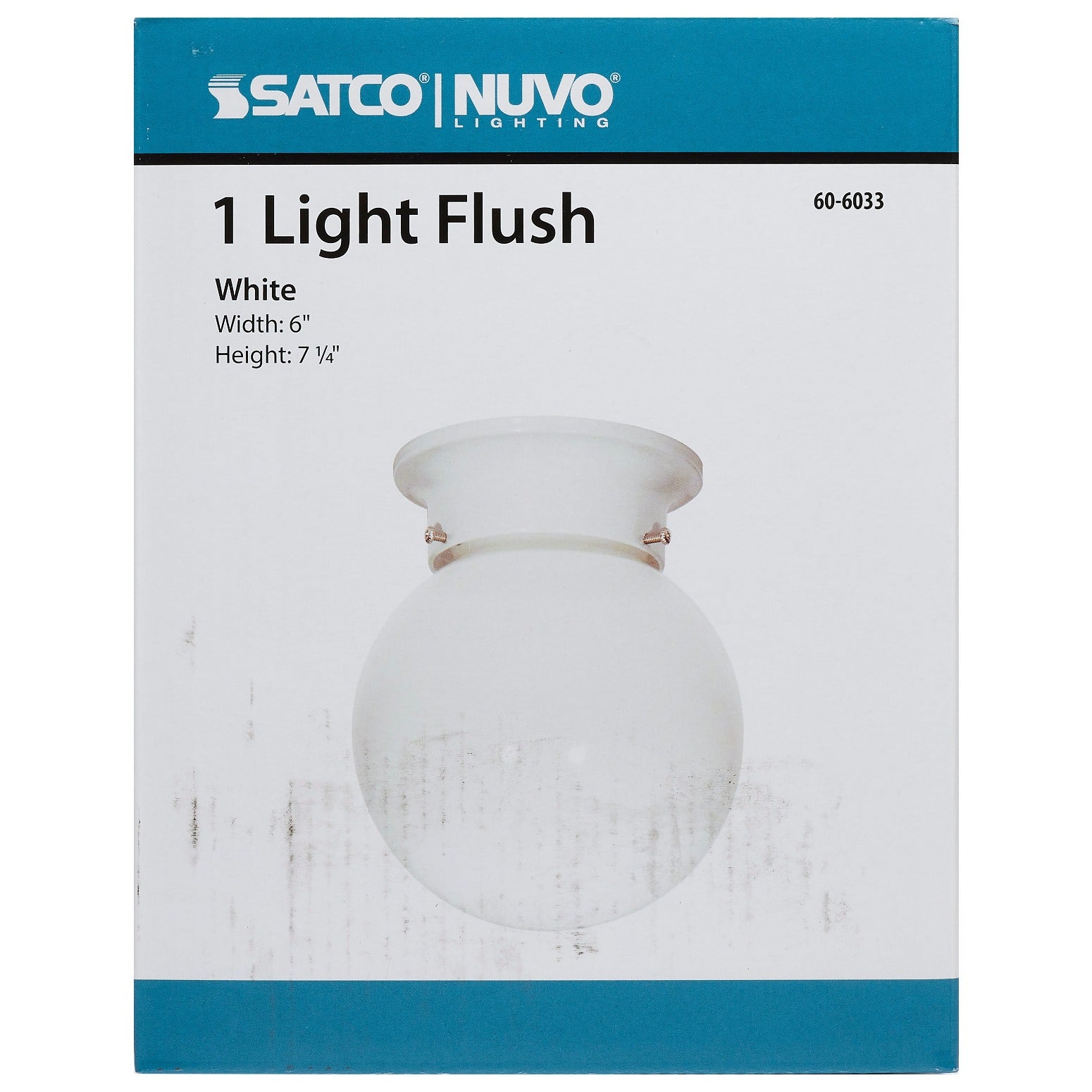SATCO Satco 60-6033 1 Light 6 in. Ball Fixture 60W (60-6033)