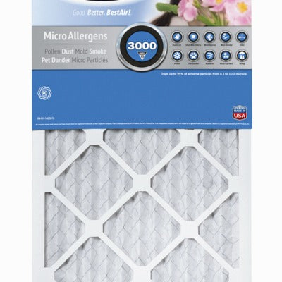 BESTAIR Ppa Industries B1-1425-13-6 Merv 13 Pleated Filter 14x25x1