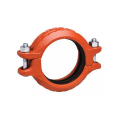 Victaulic L030007PO0 Zero-Flex® Style 07 Orange Enamel Painted Ductile Iron Rigid Coupling With Grade O Gasket, 3 IN, Grooved