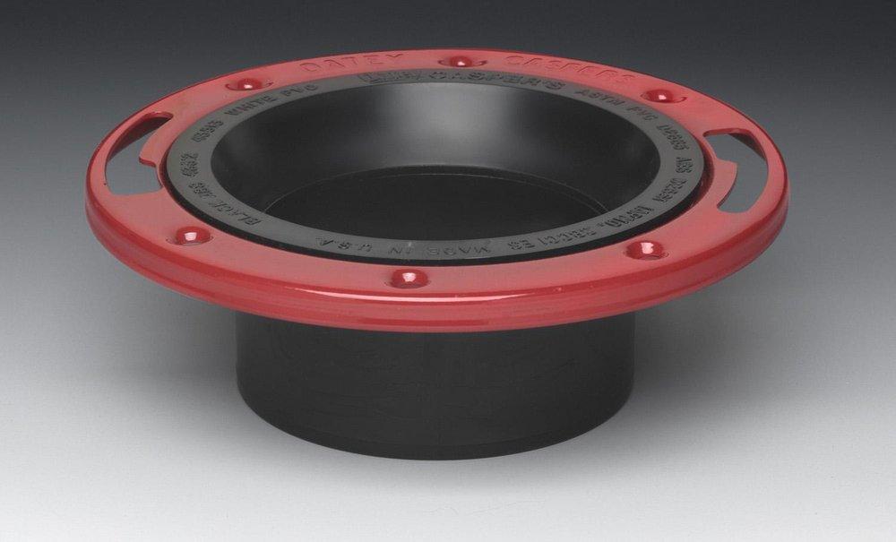 Oatey 43515 3 in. Level Fit Closet Flange with Metal Ring