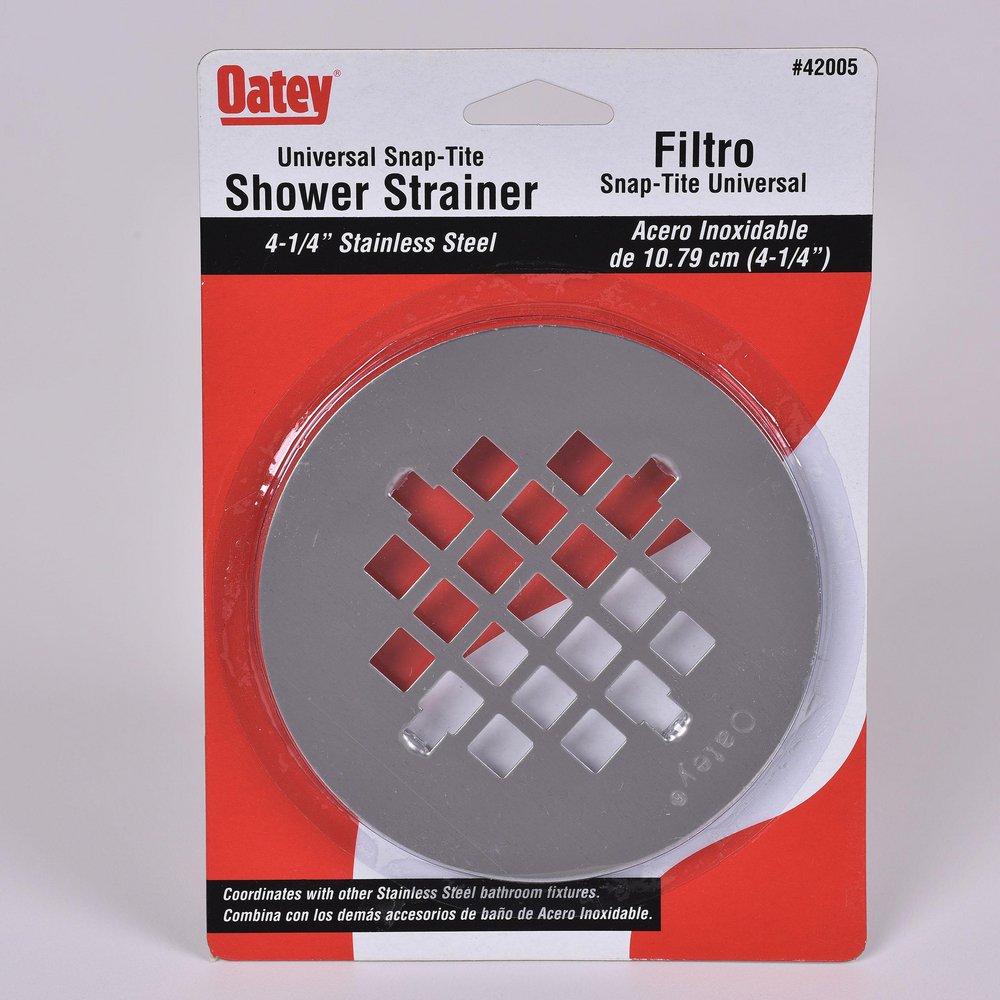 Oatey 42005 Snap Tite 4-1/2 In. Solvent Weld Snap-In Strainer In Stainless Steel