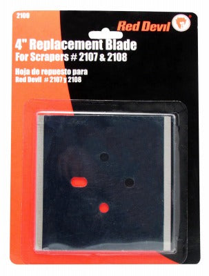 RED DEVIL Red Devil Inc 2109 Double Edge Scraper Blade 4 in 5 Pack