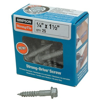 SIMPSON STRONG-TIE Simpson Strong Tie SDS25112-R25 Structural Wood Screw 25PK