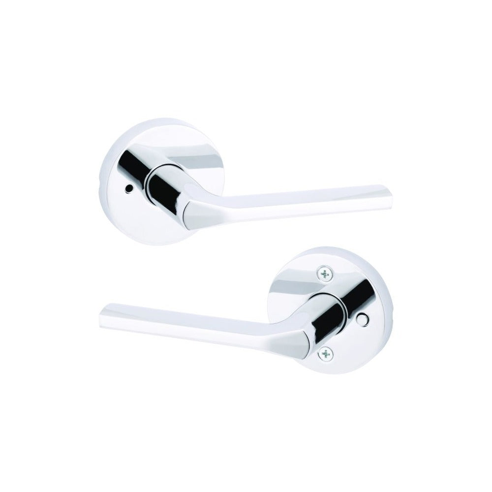KWIKSET Kwikset 730LSLRDT-26 Lisbon Privacy Door Lock Bright Chrome