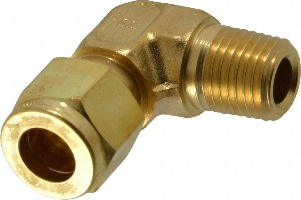 PARKER Parker 6-4 Cbz-b Compression Male Elbow 1/4 in Brass