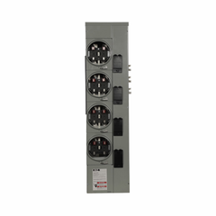 Eaton 1MM412RRL 120/240 Volt 125 Amp 1-Phase 3-Wire 4-Socket Aluminum Ringless Meter Stack Module