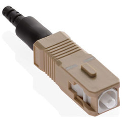 Leviton 49991-MSC Pre-polished Connector, OM1 62.5/125 um Multimode, Beige