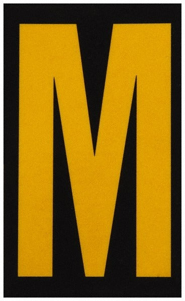 STRANCO Stranco RUM5PK-200-M Reflective Letter Label M 1.75in