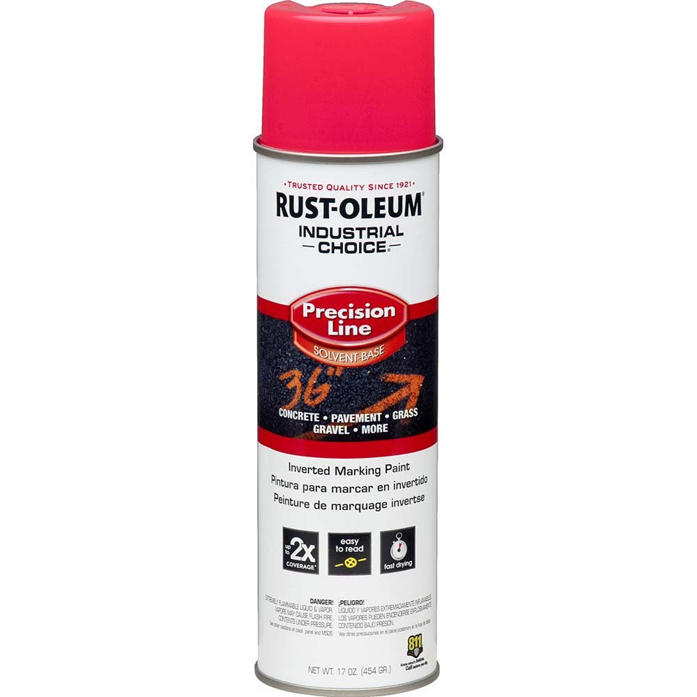 RUST-OLEUM Rust-oleum 1661838V Fluorescent Pink Marking Paint 17 Oz
