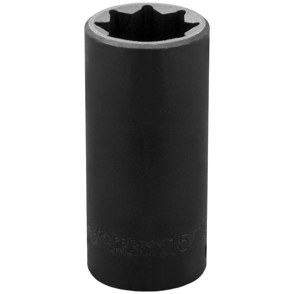 PROTO Proto J7330S Impact Socket 1/2 in Drive 15/16 in 8 Point