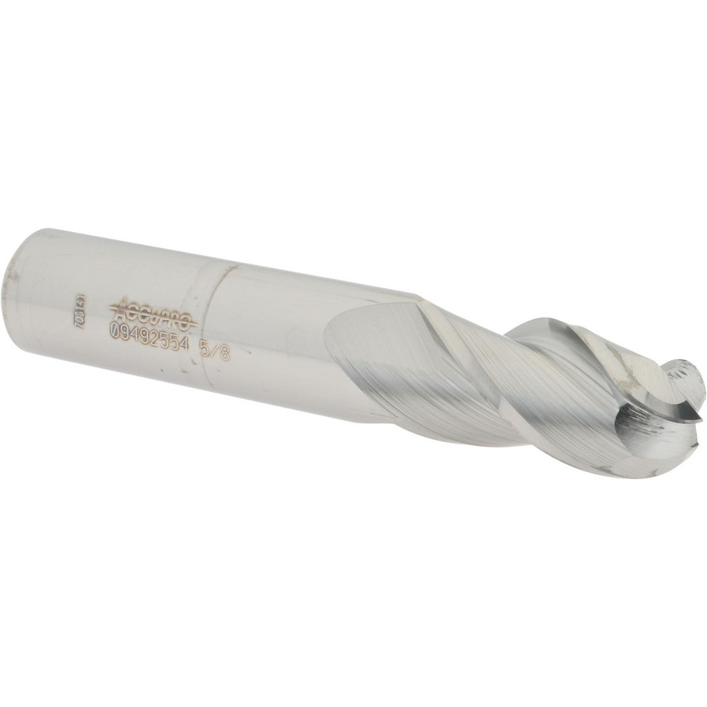 ACCUPRO Accupro 12184403 Ball End Mill 0.625 in 3 Flute Carbide