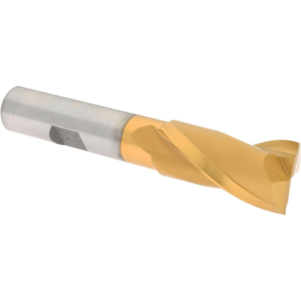 HERTEL Hertel E8030903 Square End Mill 11/16 in 2 Flute Hss Tin