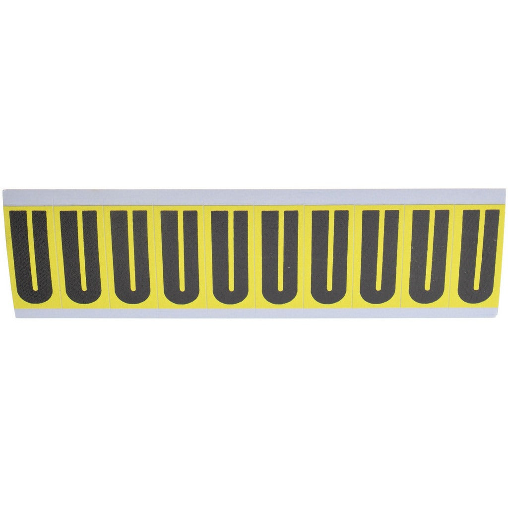 STRANCO Stranco SB5-U Letter Label U Rectangle 1 Inch Vinyl