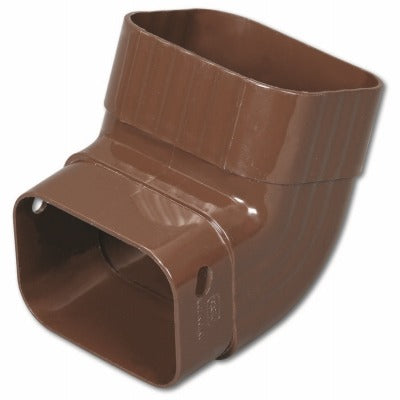 AMERIMAX Amerimax Home Products M1627 Vinyl Downspout Elbow Brown