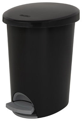 STERILITE Sterilite 10819002 Step-on Wastebasket 2.6 Gallon Black