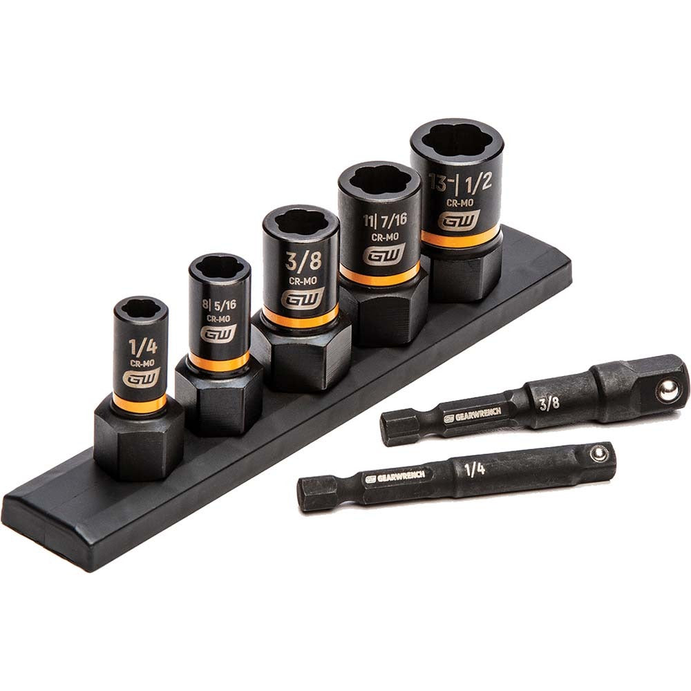 GEARWRENCH Gearwrench 83911 Bolt Extractor Socket Set 7 Piece Sae