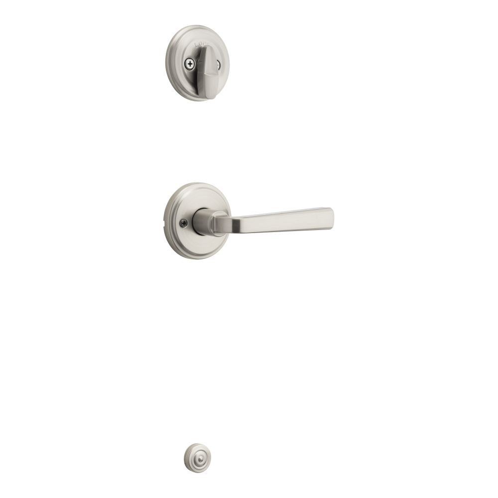 KWIKSET Kwikset 966TDL-15.UNIV Trafford Lever Handleset Trim Satin Nickel