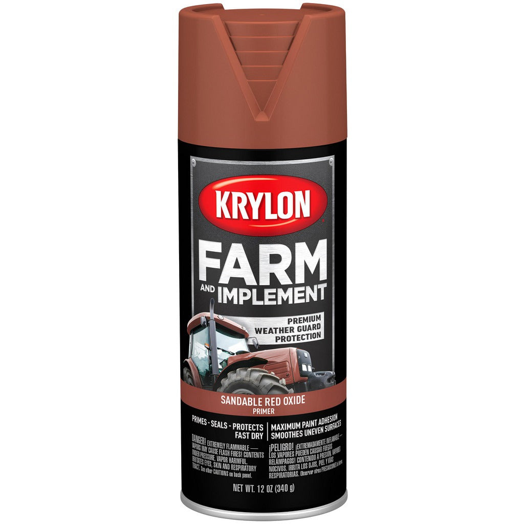 KRYLON Krylon K01951008 Farm Implement Spray Paint Red Oxide