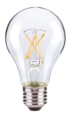 SATCO S12415 8W A19 Medium Base Clear LED Bulb