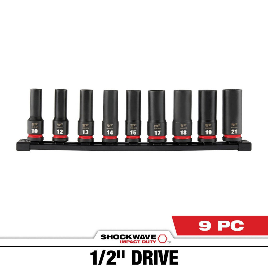 MILWAUKEE Milwaukee Tool 49-66-7032 Deep Impact Socket Set 9pc