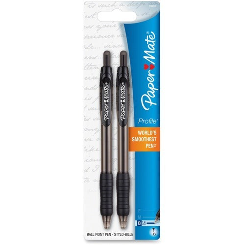 PAPER MATE Paper Mate PAP89468 Ballpoint Pen 1.4mm Black Pack of 2