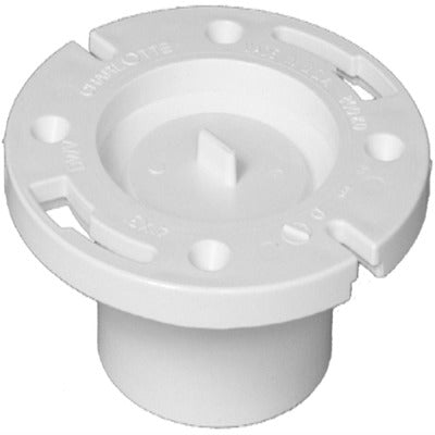 CHARLOTTE PIPE Charlotte Pipe Pvc 00800K 0800HA 4 in Pop Top Closet Flange