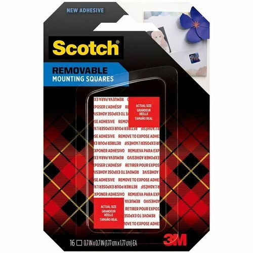 3M 3M MMM108AMSSQ16 Removable Mounting Squares 16-pack