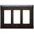 Pass & Seymour TP263 3 Gang Decorator Wall Plate, Brown