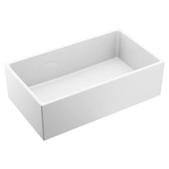 Moen FC331910 33 x 19 in. No Hole Fireclay Single Bowl Farmhouse and Undermount Kitchen Sink