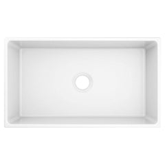 Moen FC331910 33 x 19 in. No Hole Fireclay Single Bowl Farmhouse and Undermount Kitchen Sink