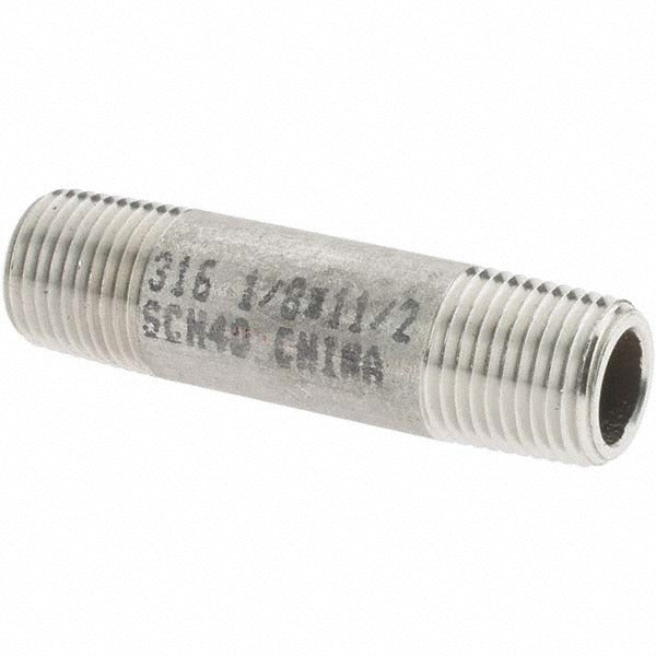 VALUE COLLECTION Value Collection 6BN1/8*11/2 Ss Pipe Nipple 1/8 in Grade 316