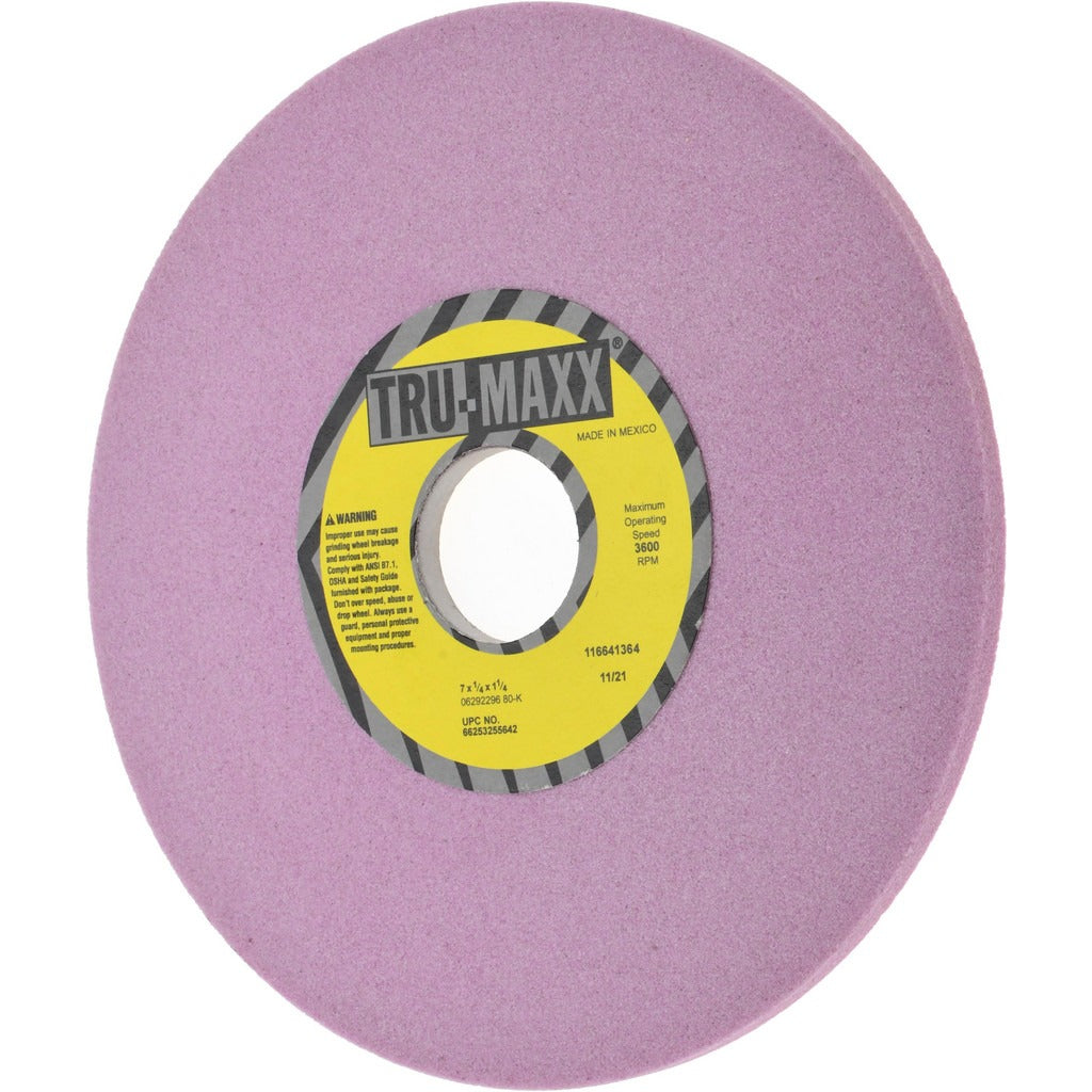 TRU-MAXX Tru-maxx 66253255642 Surface Grinding Wheel 7in 80 Grit