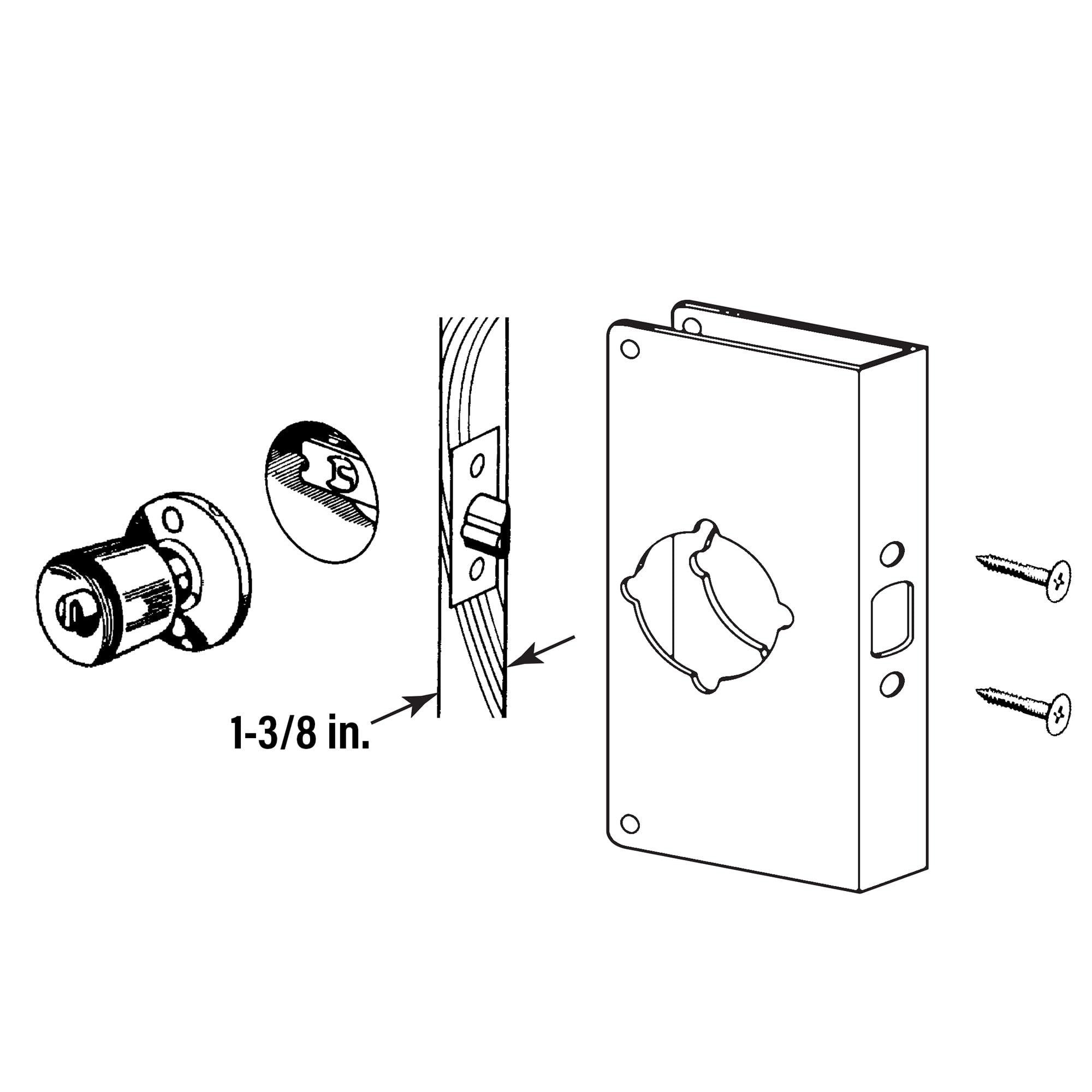 PRIME-LINE Prime-line MP9452 Door Lock Reinforcer Stainless Steel