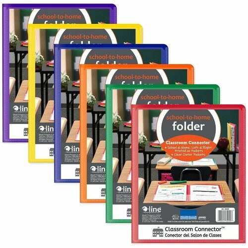 C-LINE C-line CLI32000 Two-pocket Poly Folder Letter Size 36-pack