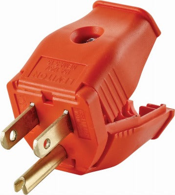 LEVITON Leviton 003-3W101-0OR 15A Grounded Cord Plug Orange