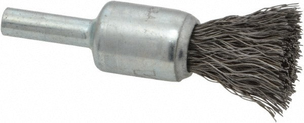 WEILER Weiler 90287 End Brush 1/2 in Crimped Steel Wire 25000 Rpm