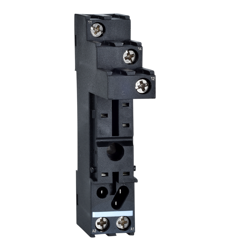 Schneider Electric RSZE1S35M Square D 15.5 x 61 x 78.5 mm 250 VAC 12 Amp Din Rail/Panel Mount Relay Socket