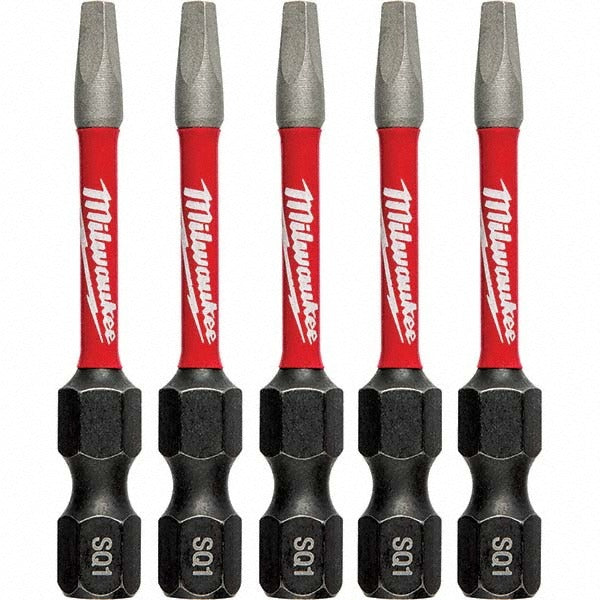 MILWAUKEE Milwaukee Tool 48-32-4671 Square Power Screwdriver Bit 5 Pack