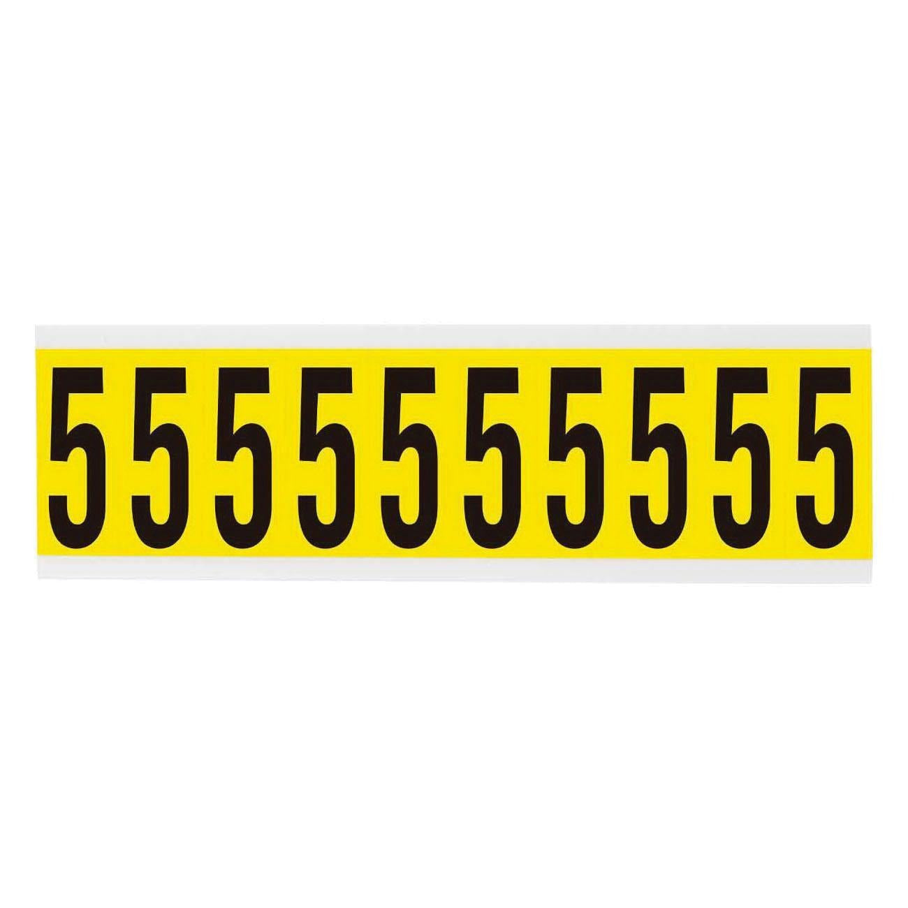 BRADY Brady 3440-5 Number Label 2.25 H x 0.875 W Card of 10